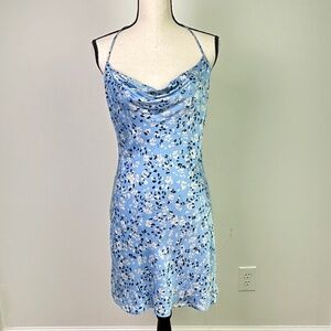 Astr Blue Floral Dress